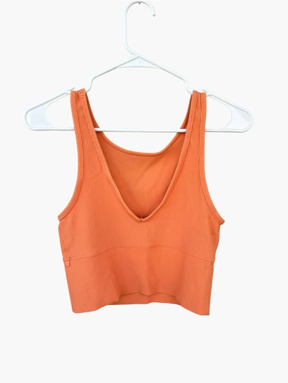 Lululemon Power Pivot Tank *Rib - Golden Apricot Orange - Size 6 - Workout Yoga